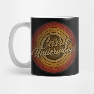 arjunthemaniac,circle vintage retro faded Carrie Underwood Mug